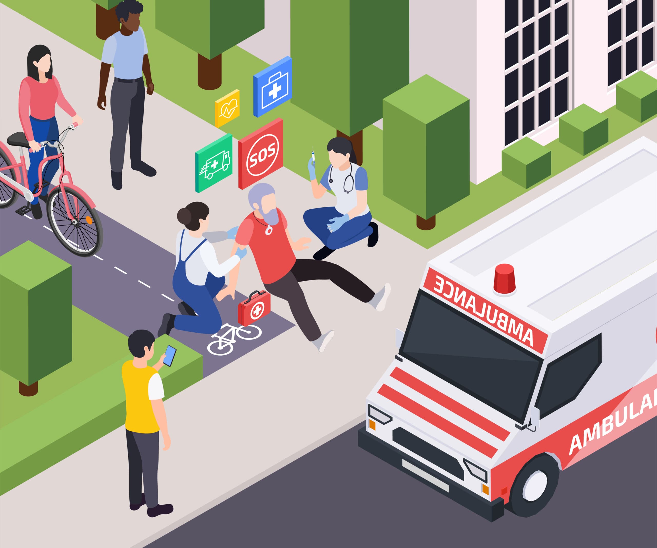 accident in a public place